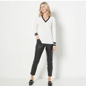 Faux Leather Pants By Susan Graver